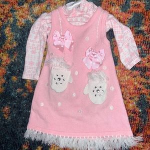 2 piece Pink Sweater Dress